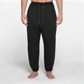 Black breathable men's sports trousers