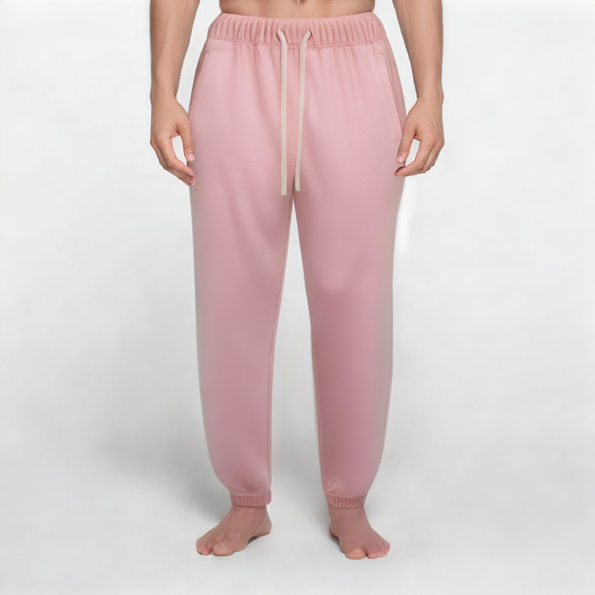 High quality pink men's sports trousers