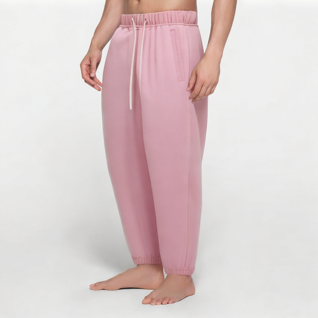 High quality pink men's sports trousers