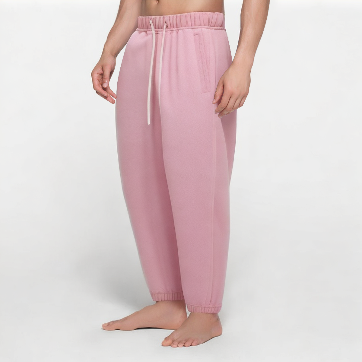 High quality pink men's sports trousers