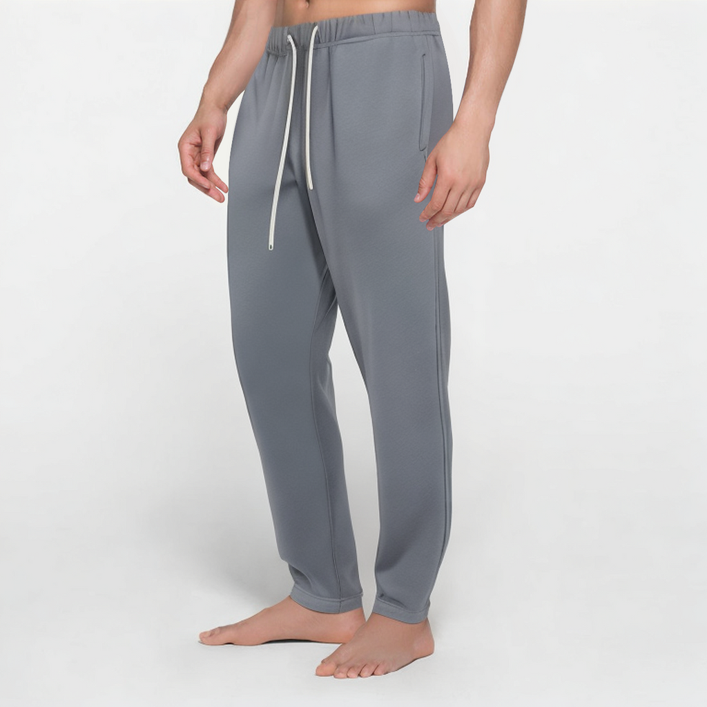 Grey loose-fitting men's sports trousers