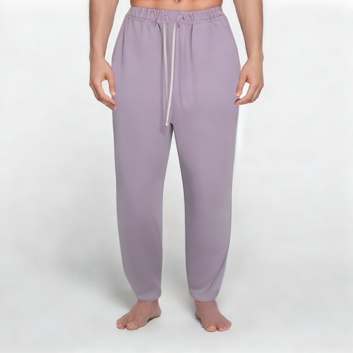 Purple loose breathable men's sports trousers