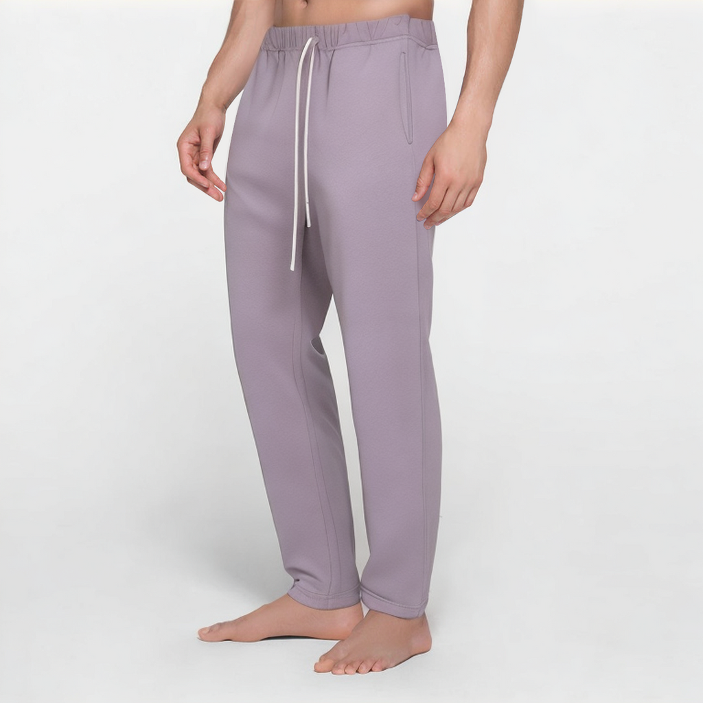 Purple loose breathable men's sports trousers