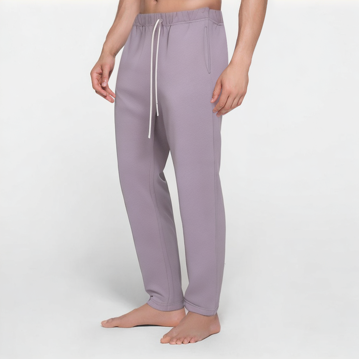 Purple loose breathable men's sports trousers