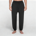 Black loose-fitting men's sports trousers