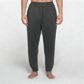 Gray slim fit thickened men's sports trousers