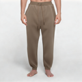 Brown anti-pilling thick men's track pants