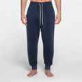 Blue slim fit cotton men's sports trousers