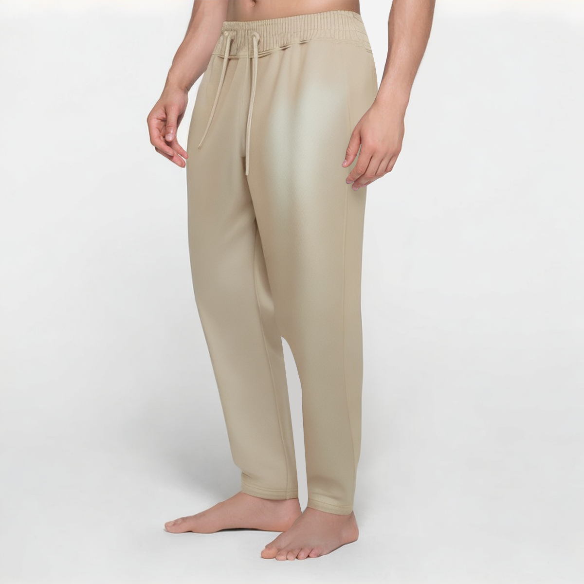 Acid washed thickened men's sports trousers