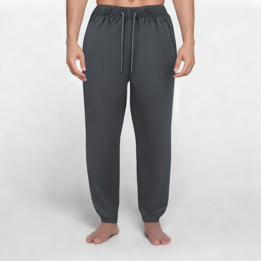 Dark grey breathable men's sports trousers