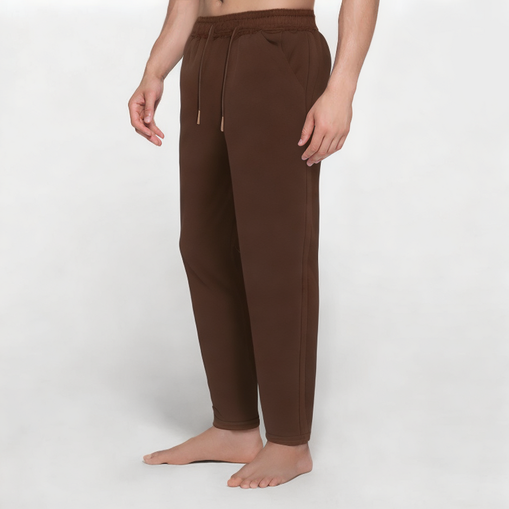 Coffee loose breathable men's sports trousers