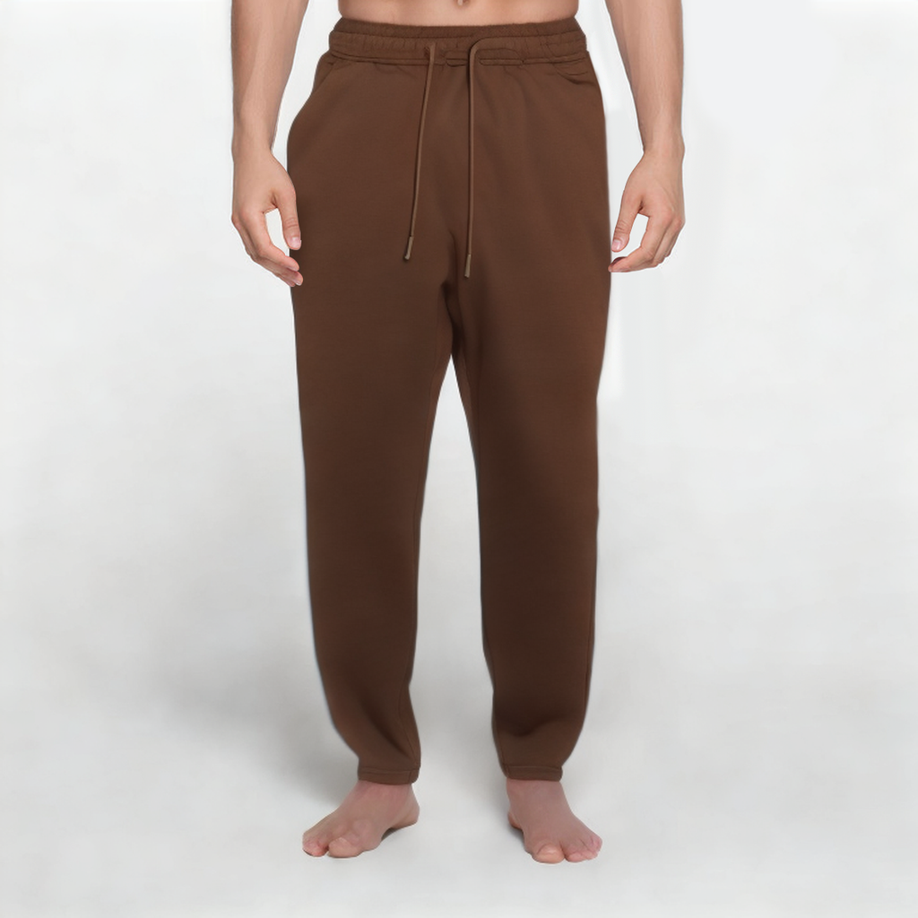 Coffee loose breathable men's sports trousers