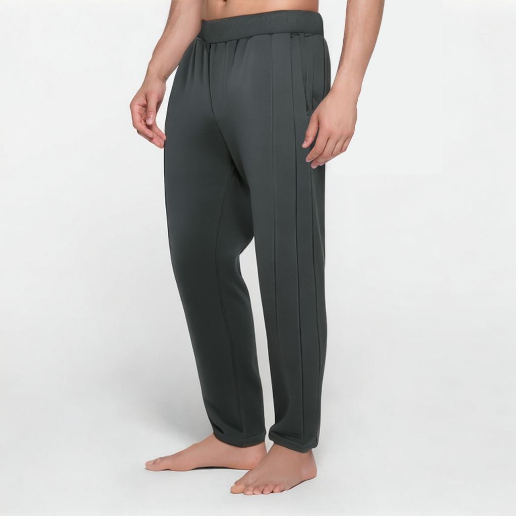 Dark grey loose fit men's sports trousers