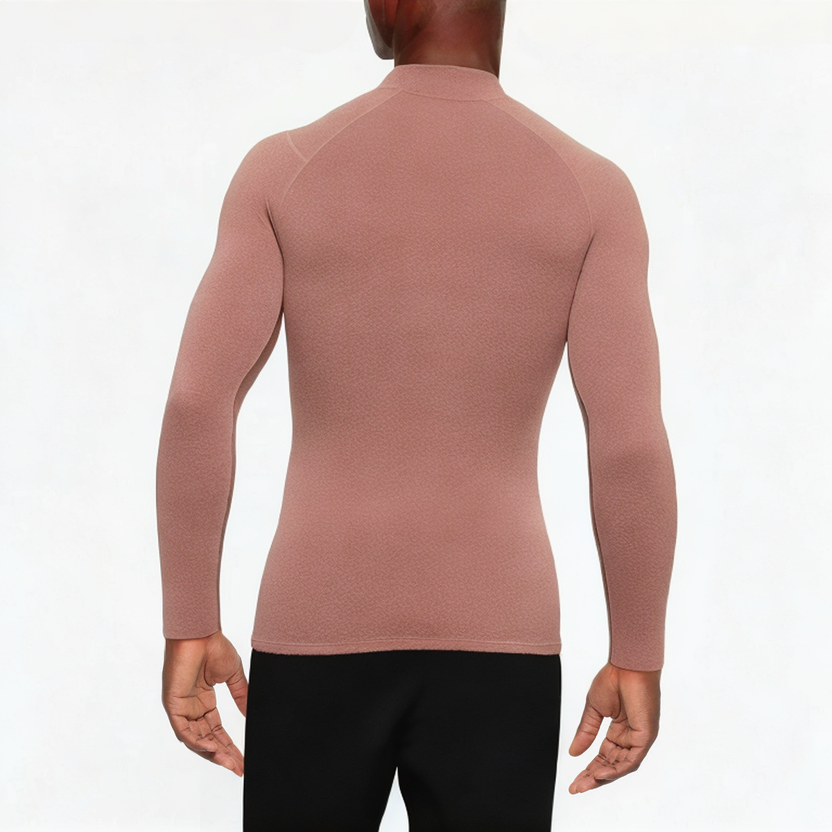 Solid color stretch men's 1/4 zip sweatshirt
