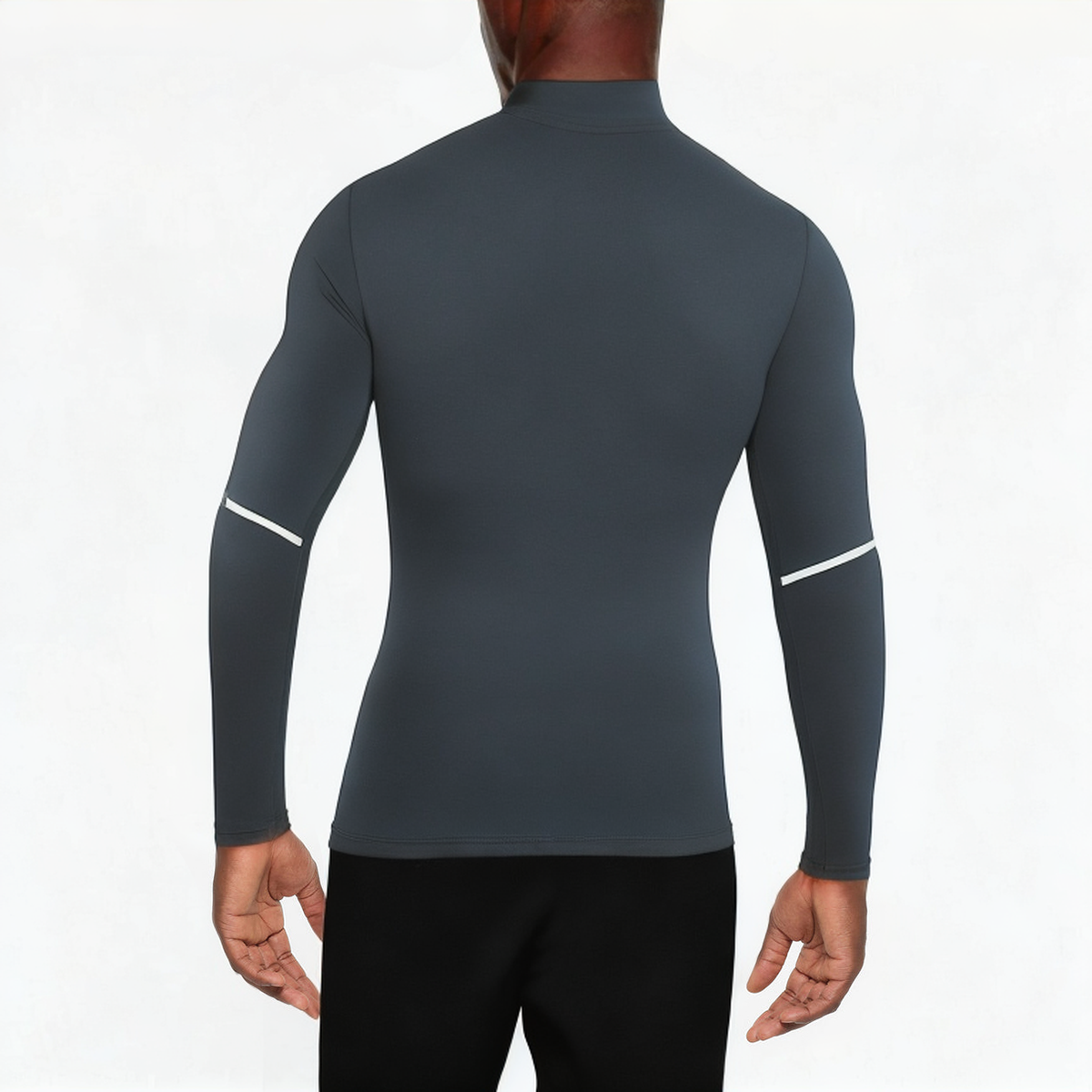 Dark grey quick dry men's 1/4 zip sweatshirt