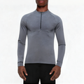 Dark grey warm men's 1/4 zip sweatshirt