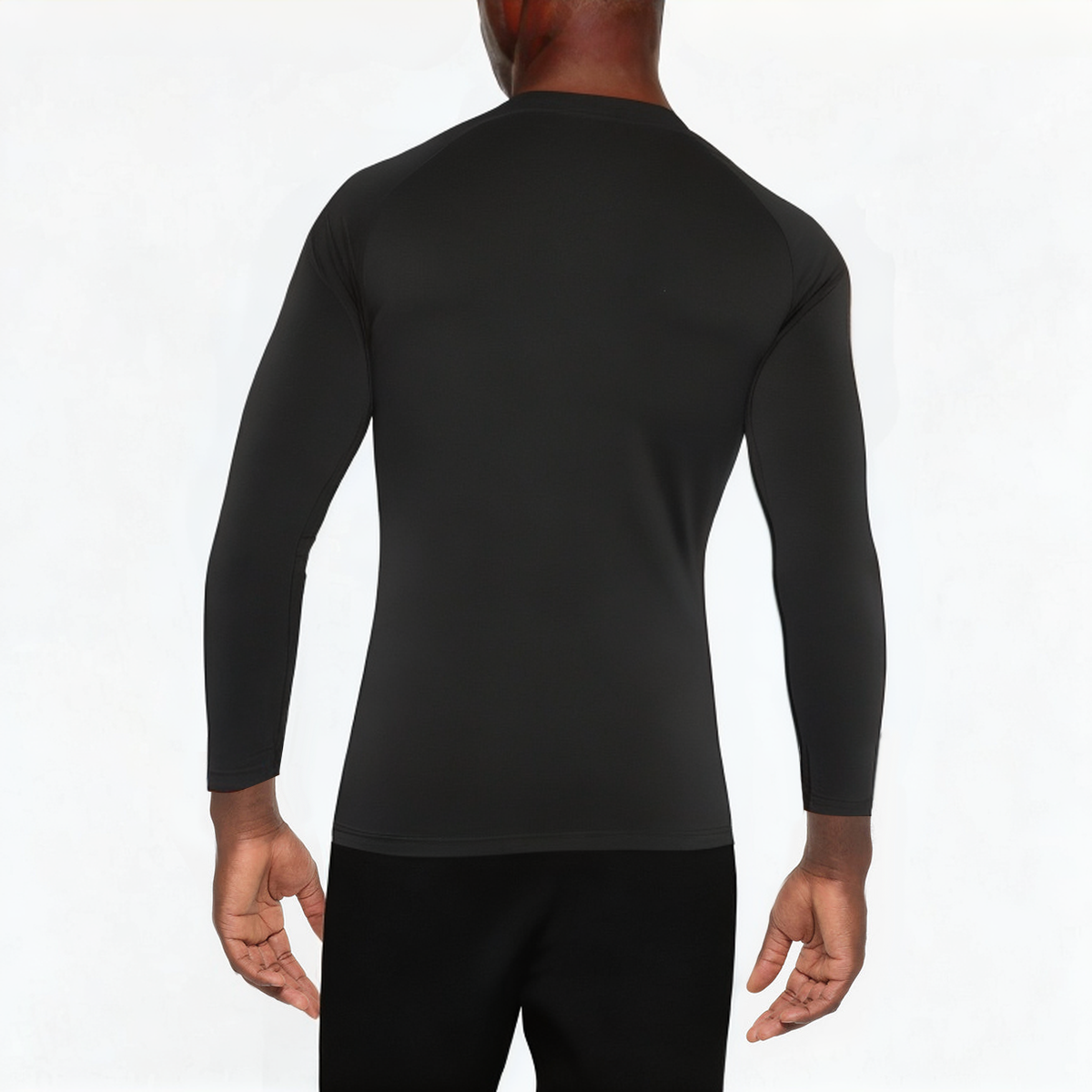 Crew neck elastic men's 1/4 zip sweatshirt