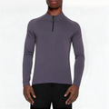 Stand collar breathable men's 1/4 zip sweatshirt