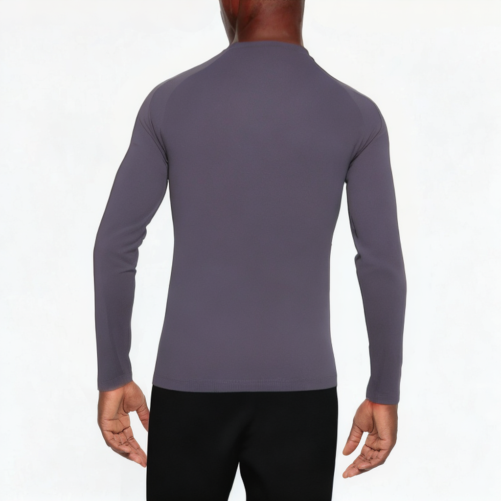 Stand collar breathable men's 1/4 zip sweatshirt