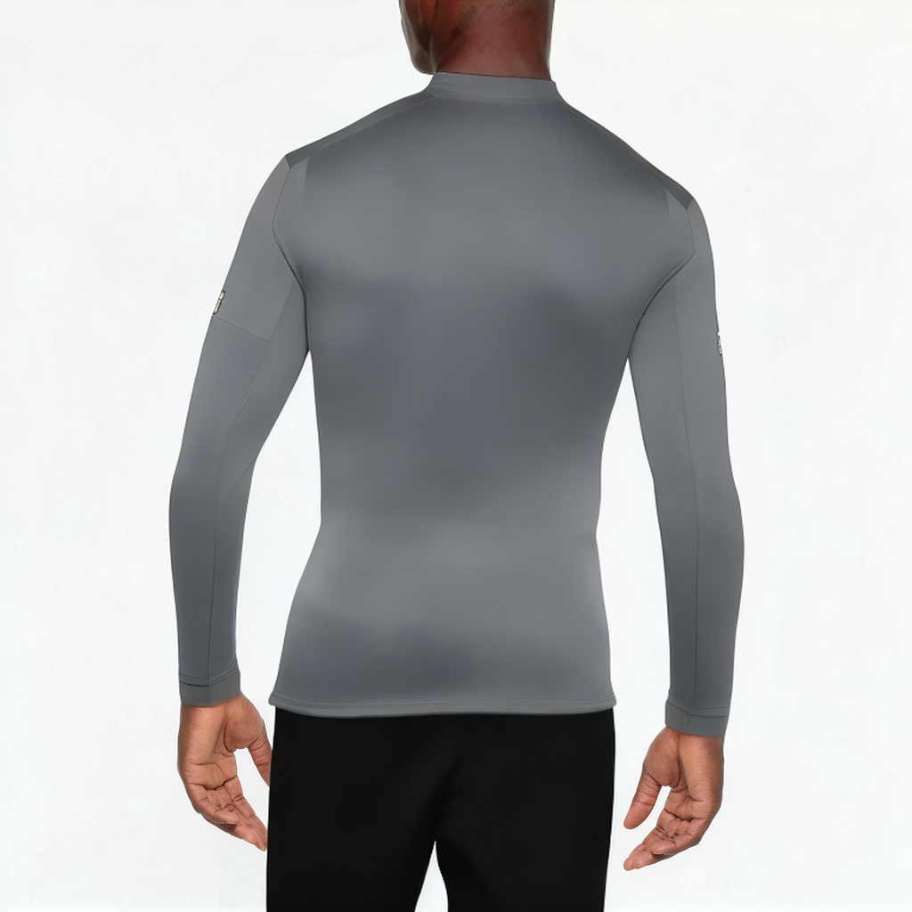 Stand collar slim fit men's 1/4 zip sweatshirt