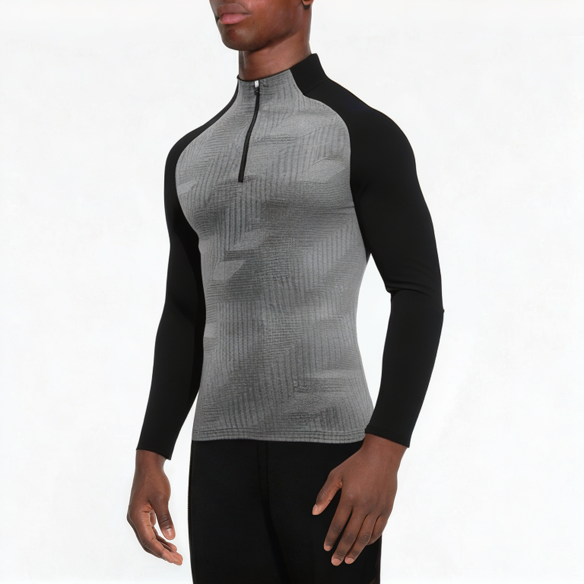 Stretch quick-drying men's 1/4 zip sweatshirt