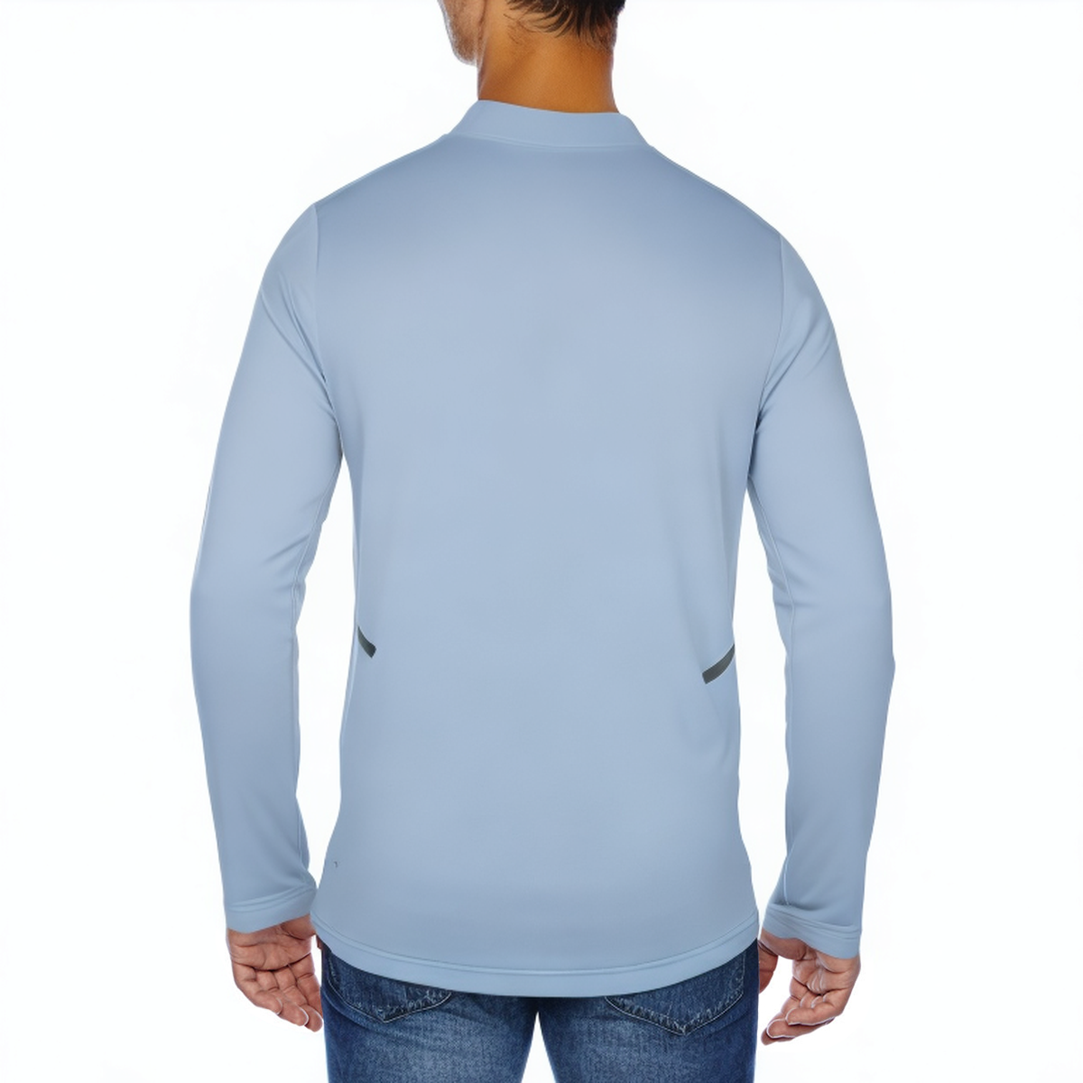 Men's sports jacket with stand collar and reflective design