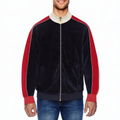 Comfortable color block men's track jacket