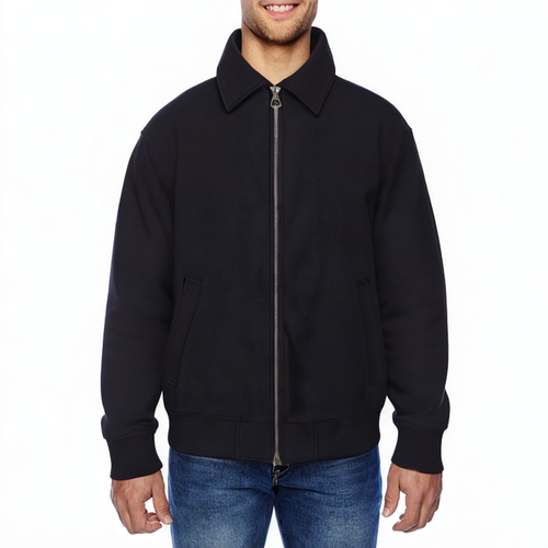 Black lapel breathable men's sports jacket