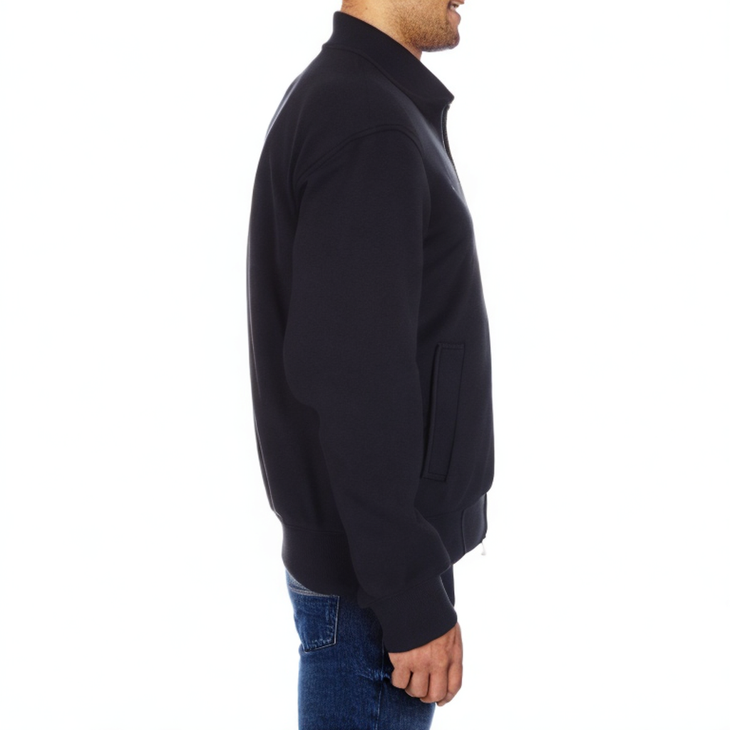 Black lapel breathable men's sports jacket