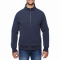 Dark blue windproof men's sports jacket