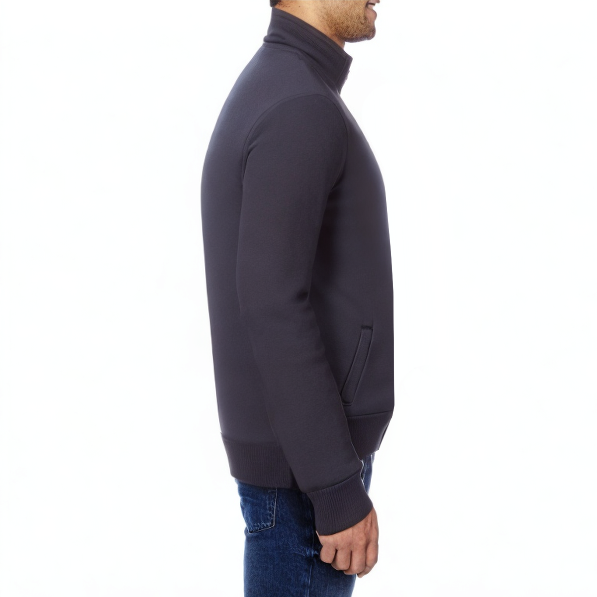 Dark blue windproof men's sports jacket