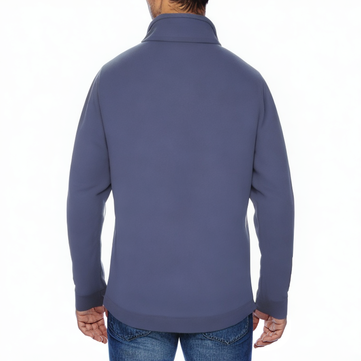 Dark blue windproof men's sports jacket