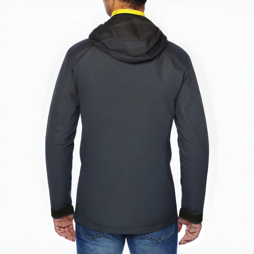 Waterproof men's sports jacket with hood