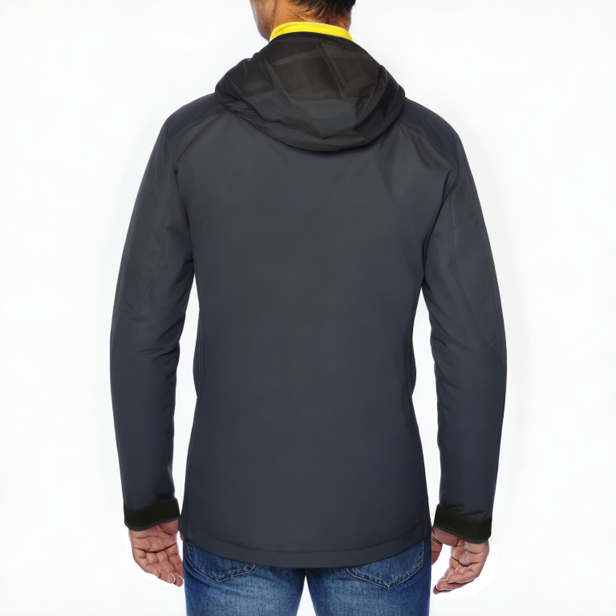 Waterproof men's sports jacket with hood