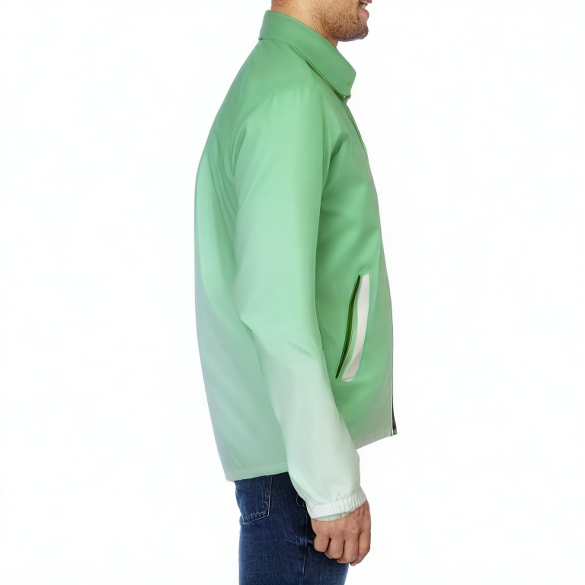 Gradient color quick-drying waterproof men's sports jacket