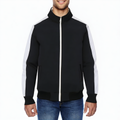 Men's slim-fit sports jacket with stand collar