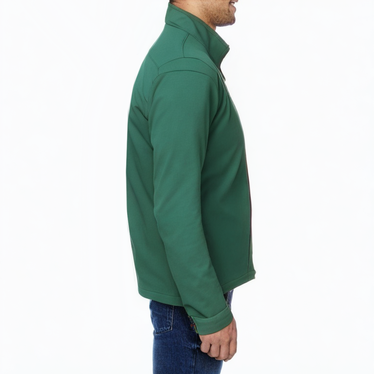 Green windproof and waterproof men's track jacket