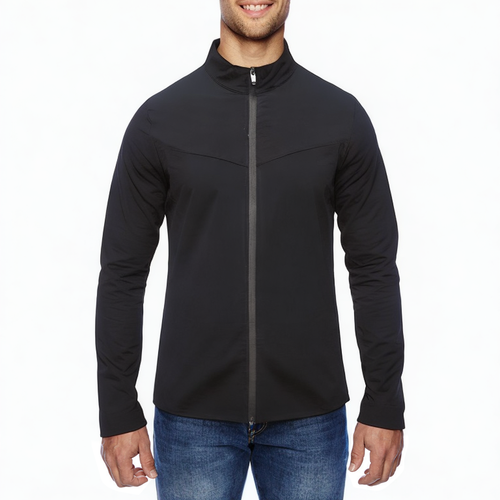 Black stand collar quick dry men's sports jacket