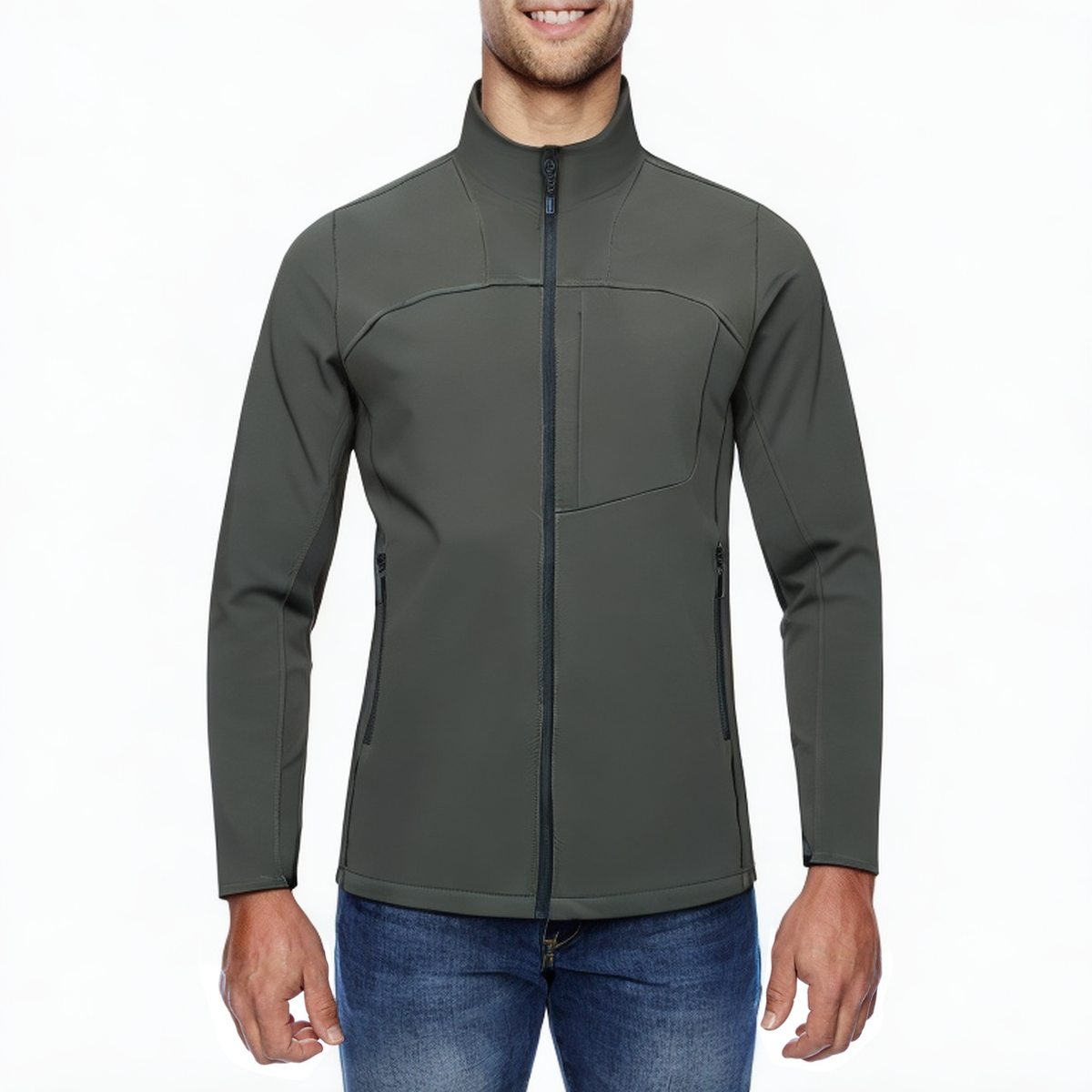 Outdoor zipper waterproof men's sports jacket