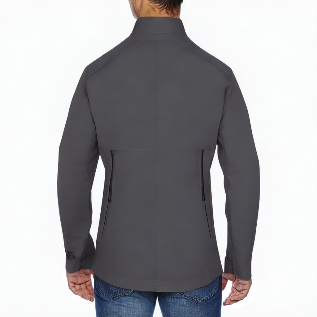 Dark grey breathable quick-drying men's sports jacket