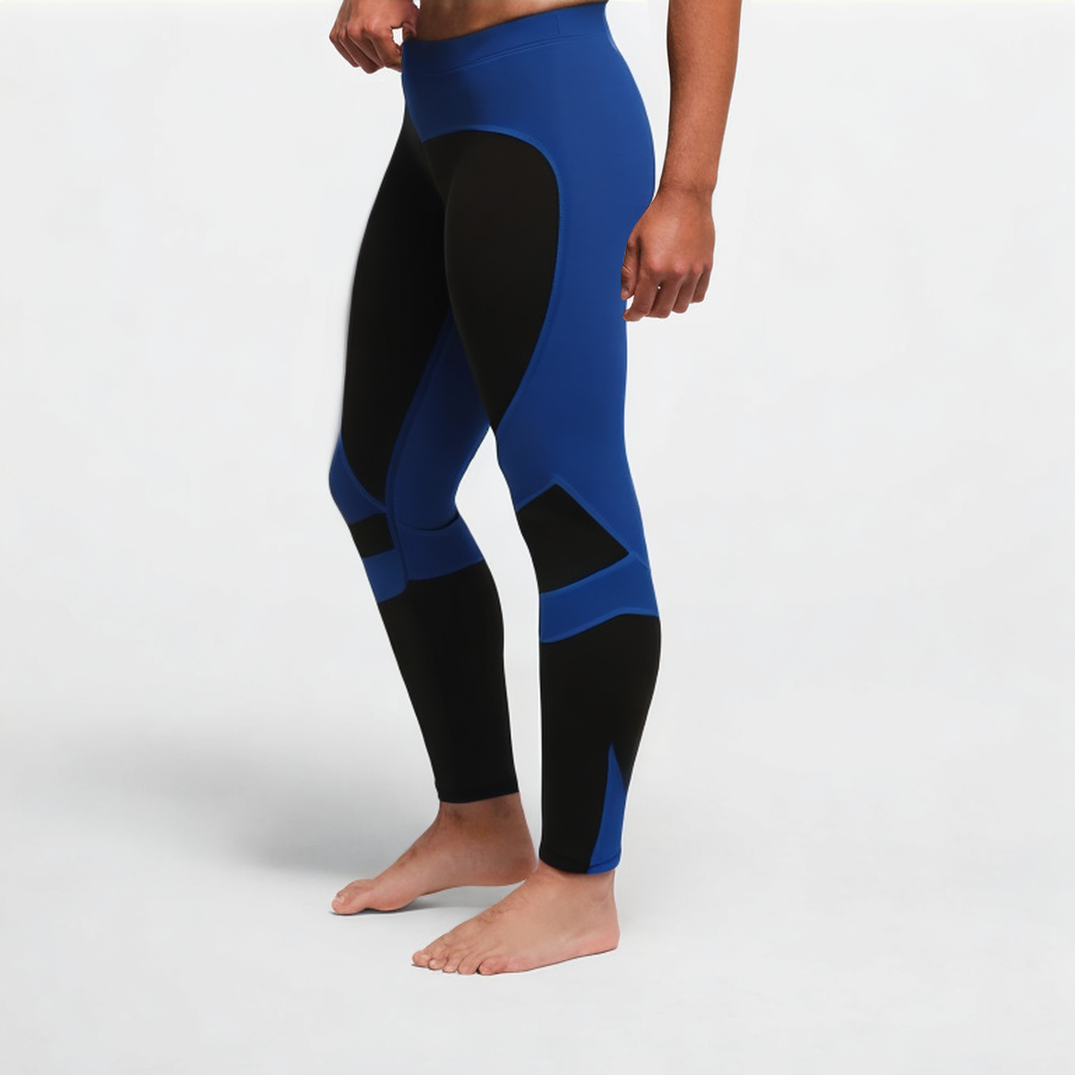 Men's colorblock stretch sports leggings