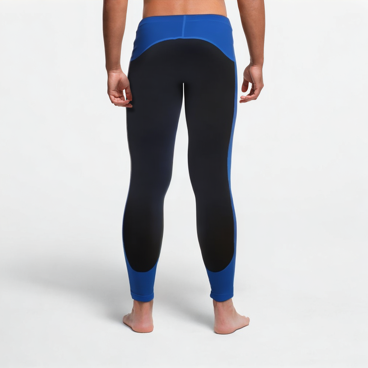 Men's colorblock stretch sports leggings