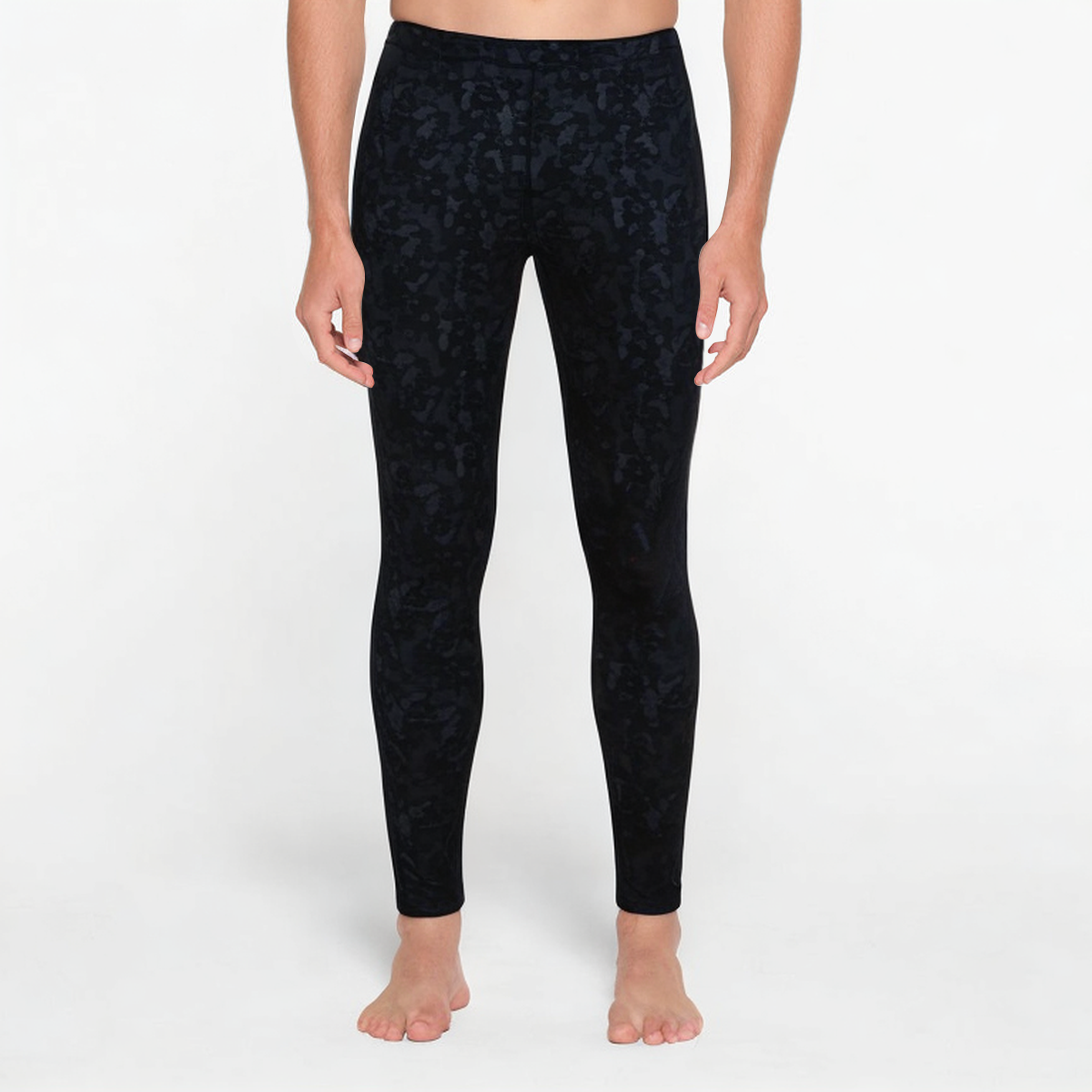 Lightweight printed men's sports leggings