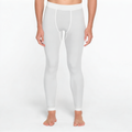 White quick-drying men's sports leggings