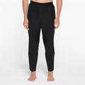 Black elastic breathable men's sports leggings