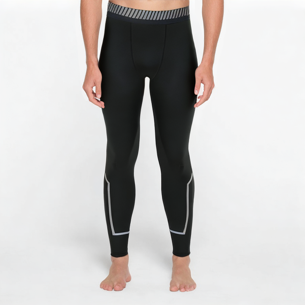 Seamless quick-drying men's sports leggings