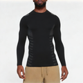 Black quick-drying men's sports long sleeve