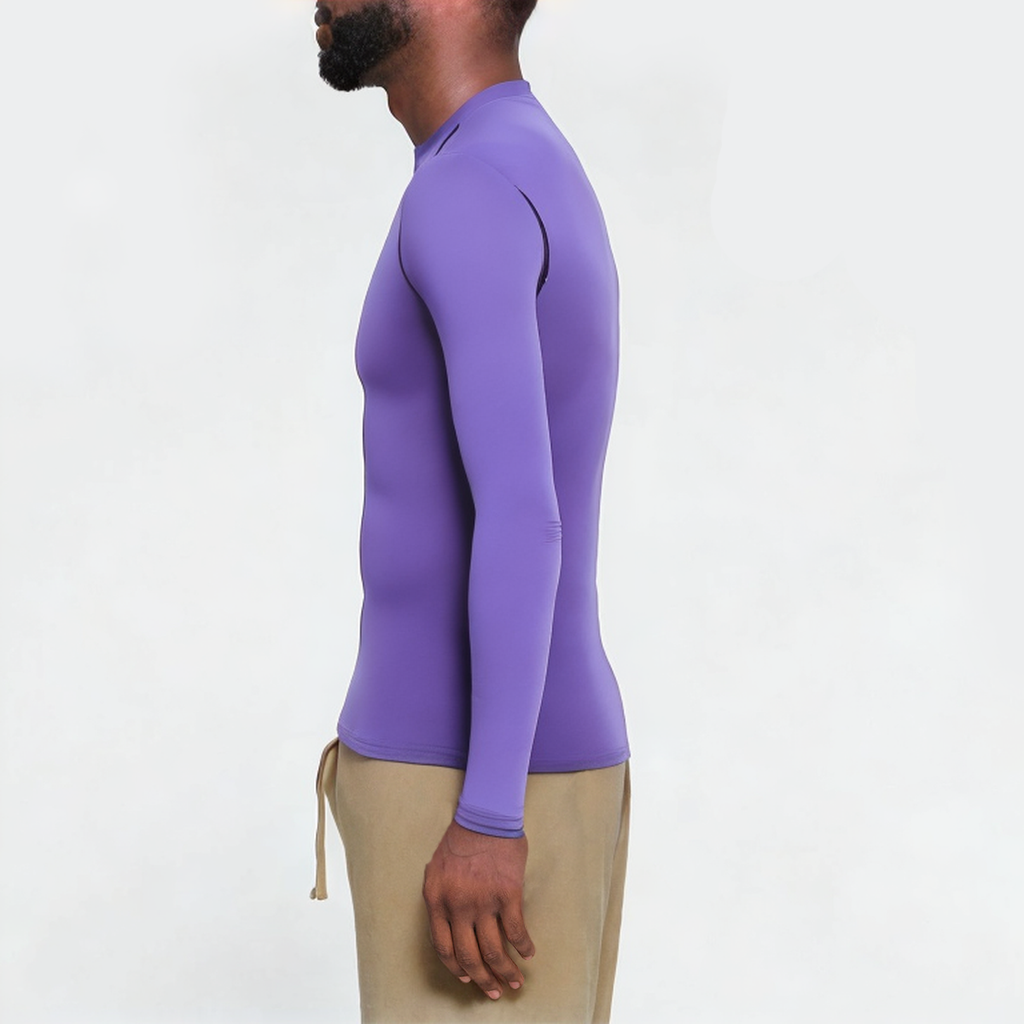 Men's elastic seamless sports long sleeves
