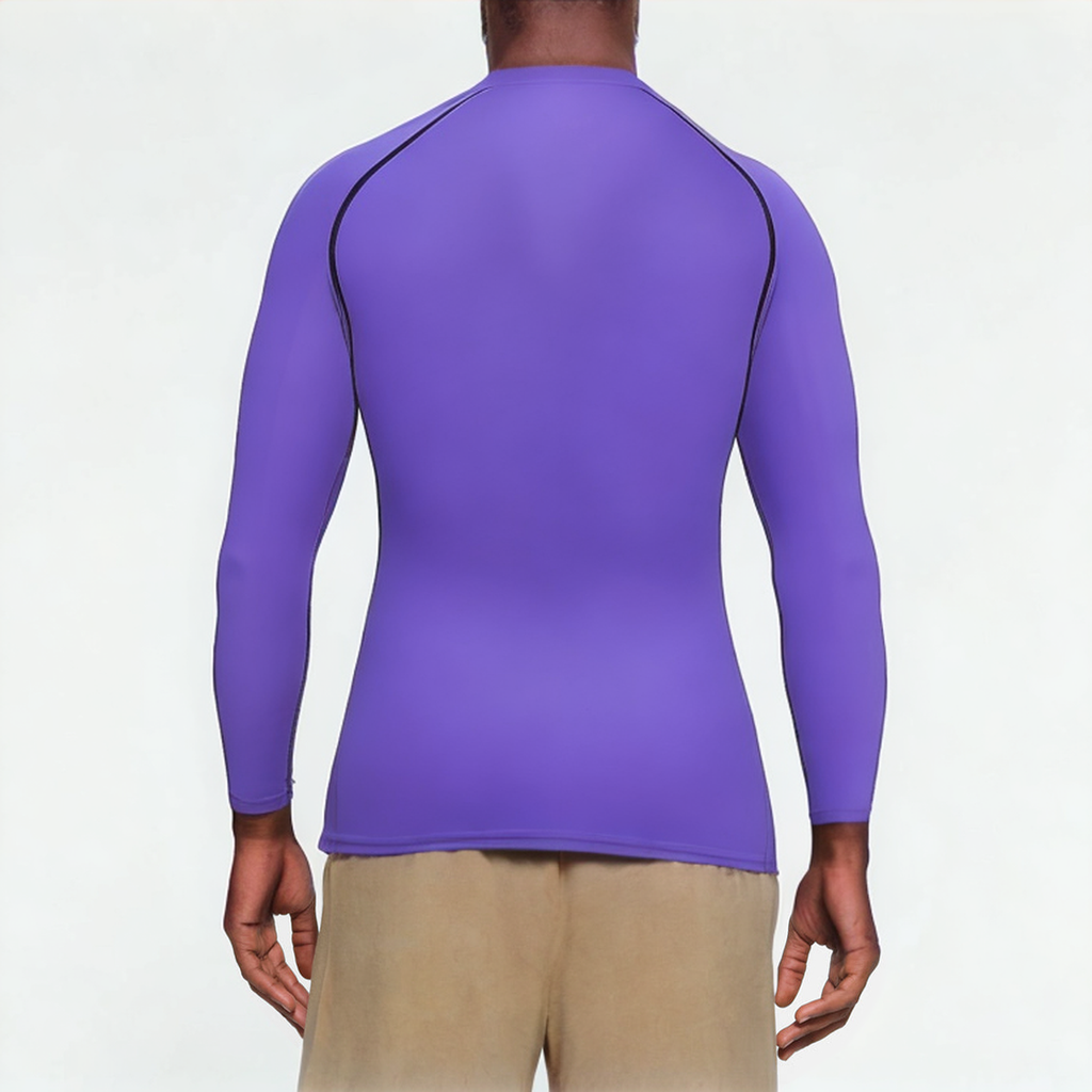 Men's elastic seamless sports long sleeves