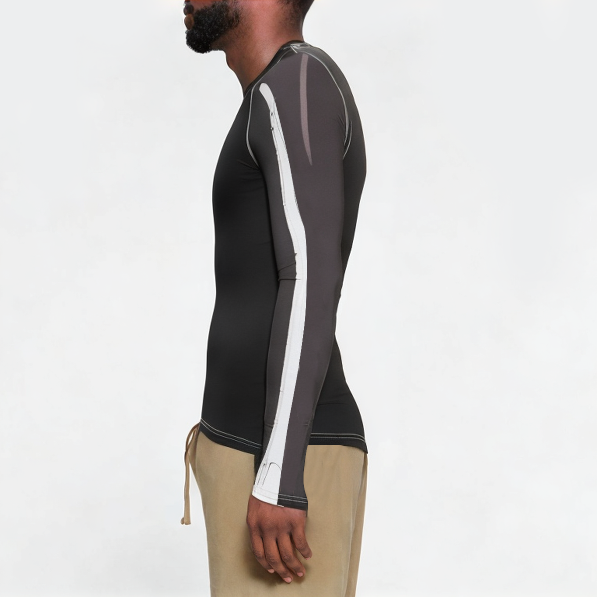High quality stretch men's sports long sleeves